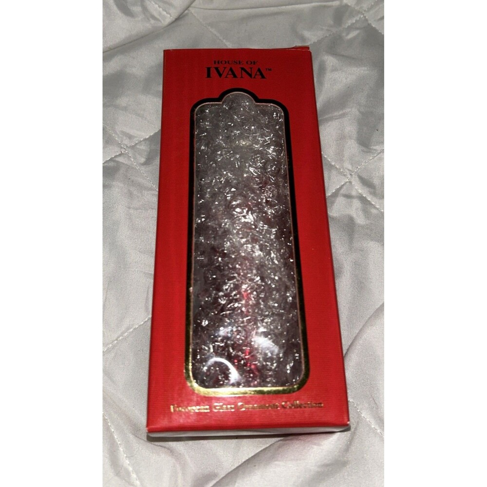 1996 House of Ivana European Glass Ornament Collection Santa Claus Hand Blown